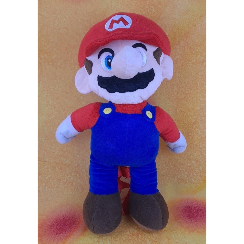 Mario 18" Plush Backpack Nintendo‎ Super Mario Brothers Licensed Nintendo New
